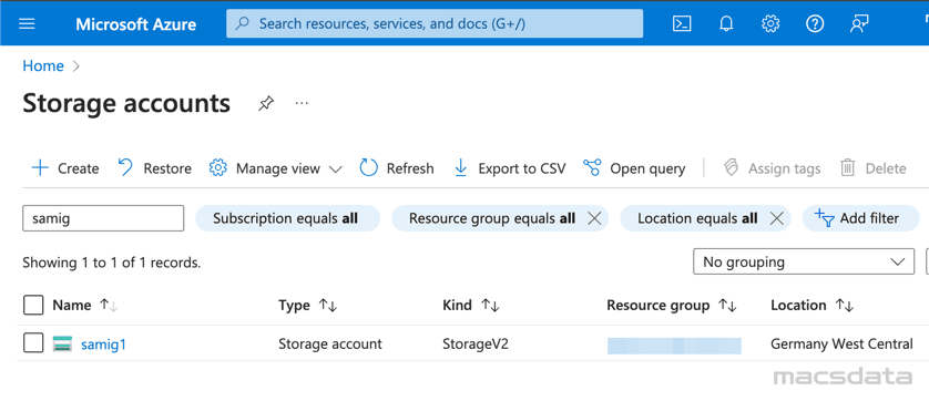 Storage accounts overview